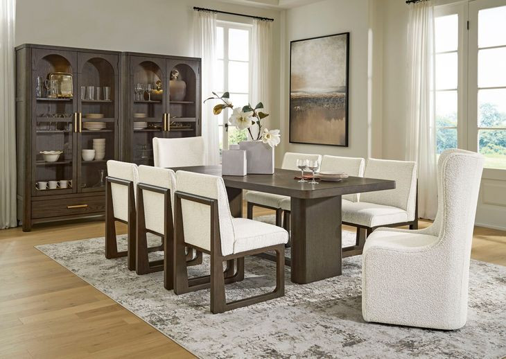 Brillynd Burnished Brown Rectangular Dining Room Set