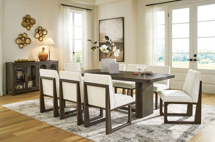 Brillynd Burnished Brown 84" Rectangular Dining Table