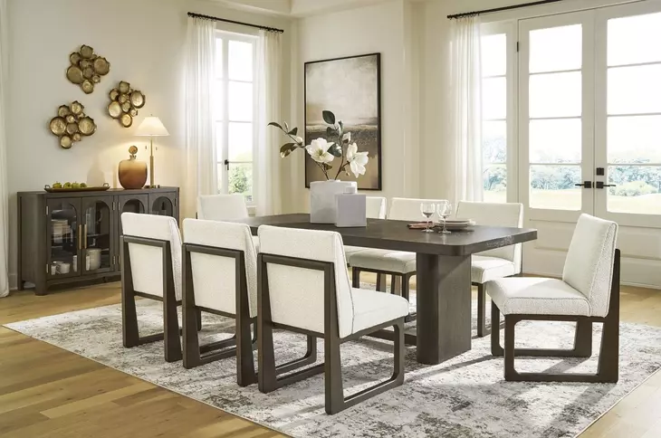 Darimore Burnished Brown 84" Rectangular Dining Table