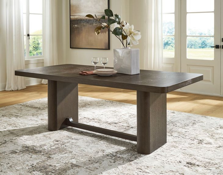 Brillynd Burnished Brown 84" Rectangular Dining Table