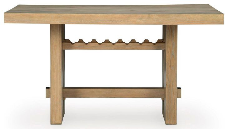 Drovlayne Light Brown 66" Rectangular Counter Height Dining Table
