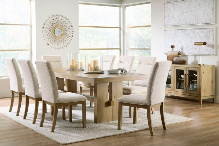 Drovlayne Light Brown 90" Extendable Rectangular Dining Table
