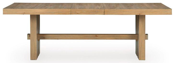 Drovlayne Light Brown 90" Extendable Rectangular Dining Table