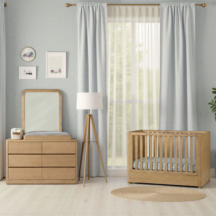 Modena Natural Rectangular Dresser Mirror