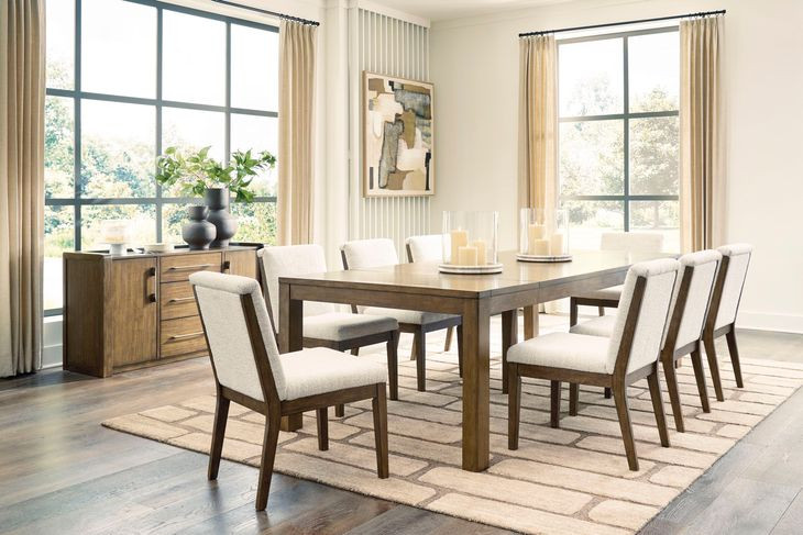 Marxmore Brown Extendable Rectangular Dining Room Set
