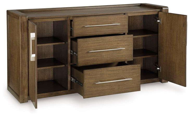 Marxmore Brown Extendable Rectangular Dining Room Set