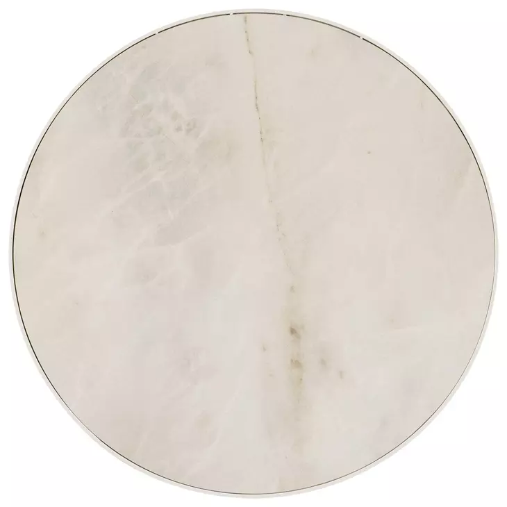 Outdoor Complements White Round Talon Accent Table