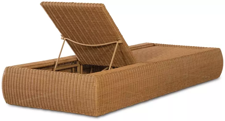 Outdoor Complements Brown Wade Poolside 37" Reclining Chaise