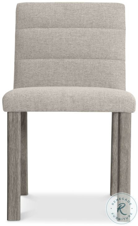 Monolith Beige Performance Fabric Side Chair Set of 2