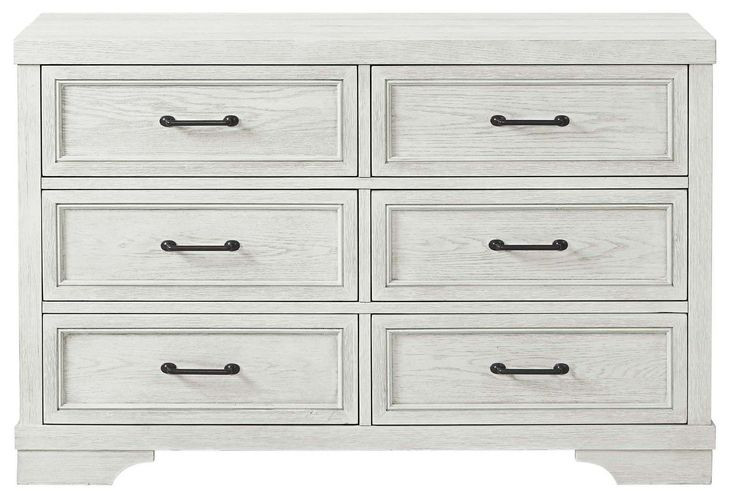 Foundry White Dove 6 Drawer Dresser