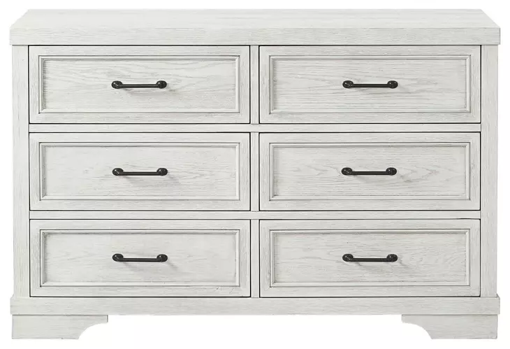 Foundry White Dove 6 Drawer Dresser