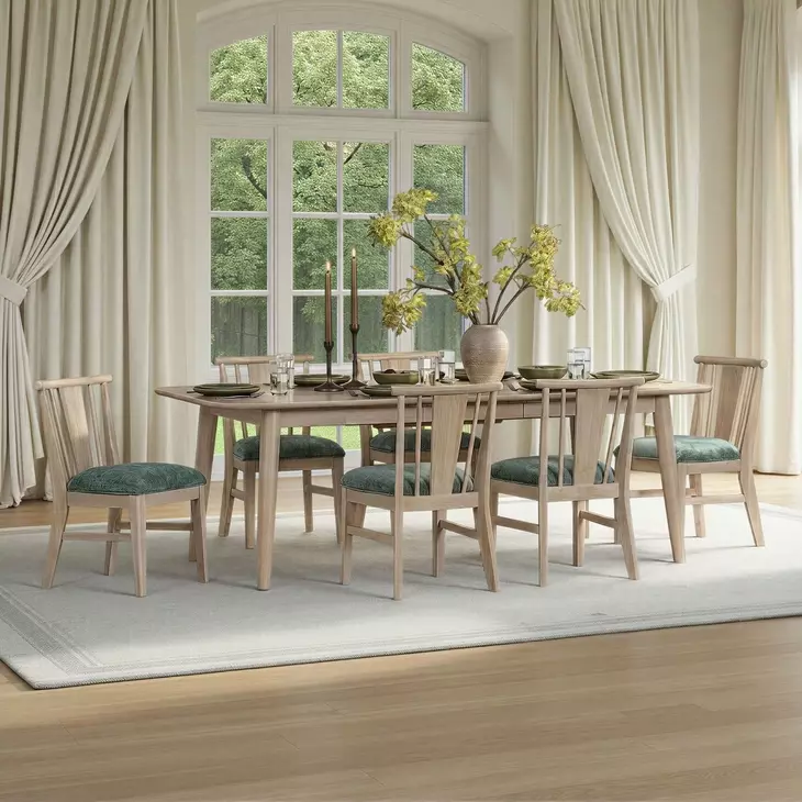 West End Natural Maple Extendable Dining Room Set