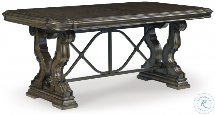 Maylee Dark Brown Extendable Dining Table From Ashley Furniture ...