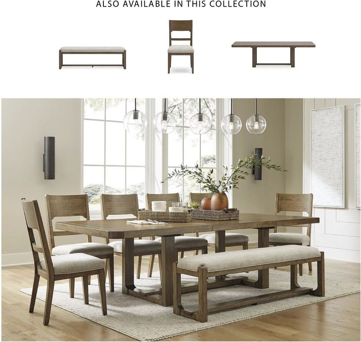 Cabalynn Oatmeal Dining Chair Set of 2