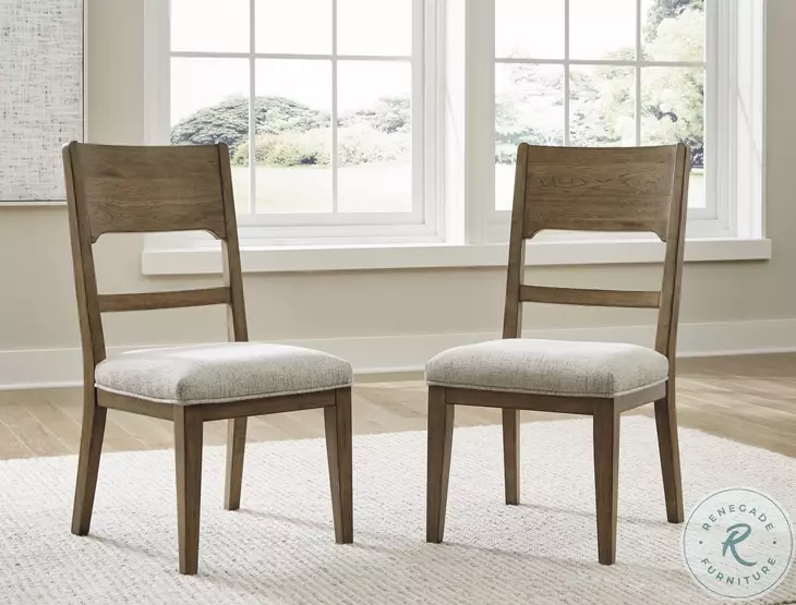 Cabalynn Oatmeal Dining Chair Set of 2