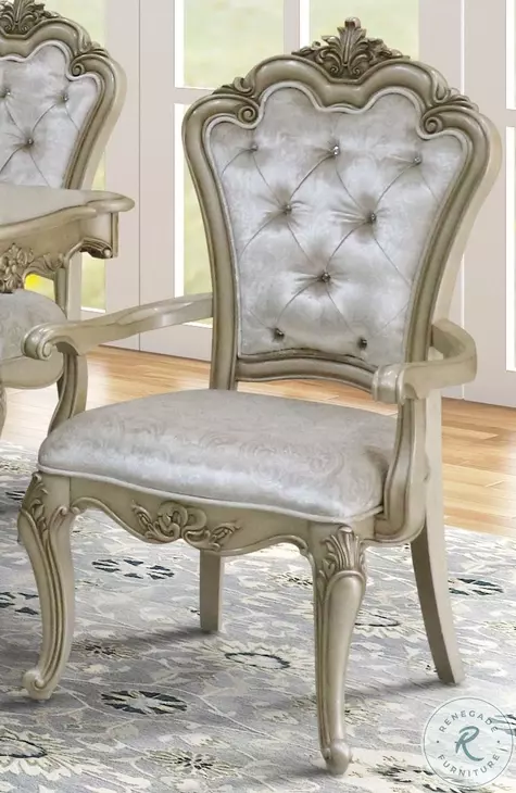 Monique Pearl Arm Chair Set Of 2