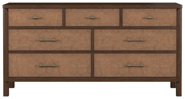 Verge Handcrafted Walnut 7 Drawer Dresser