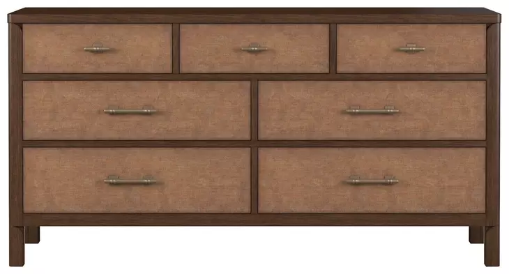 Verge Handcrafted Walnut 7 Drawer Dresser