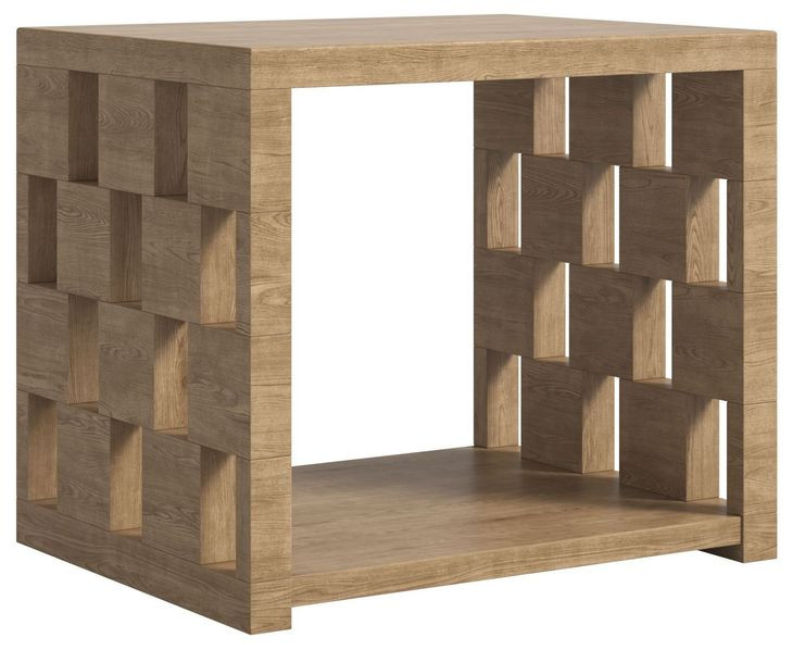 Verge Brown Rectangular End Table