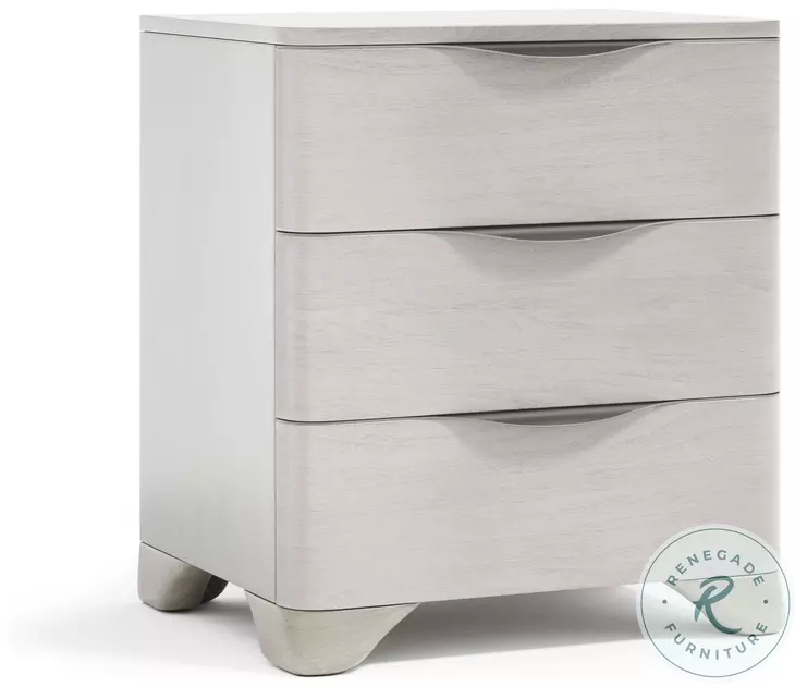Sereno Lutra 3 Drawer Nightstand with USB Charging