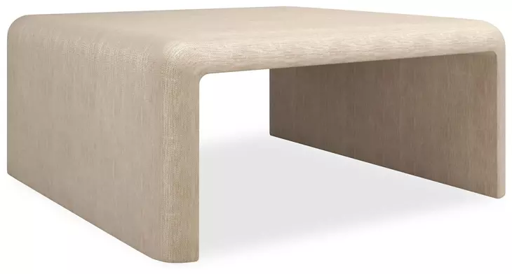 Bridge The Gap Oatmeal Upholstered Rectangular Cocktail Table