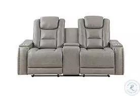 Breckenridge Light Gray Dual Reclining Living Room Set
