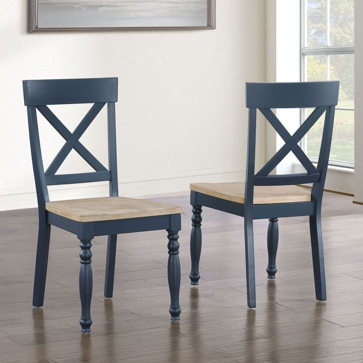 Darcy Blue Side Chair Set of 2