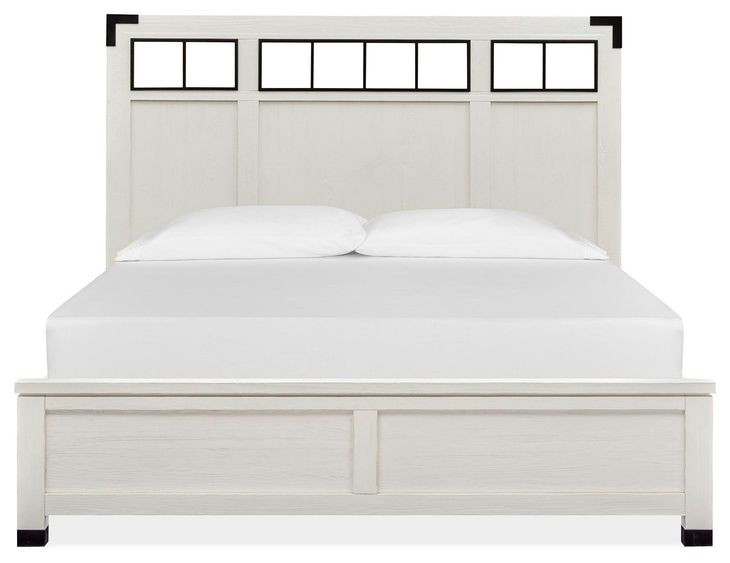 Harper Springs Silo White King Panel Bed