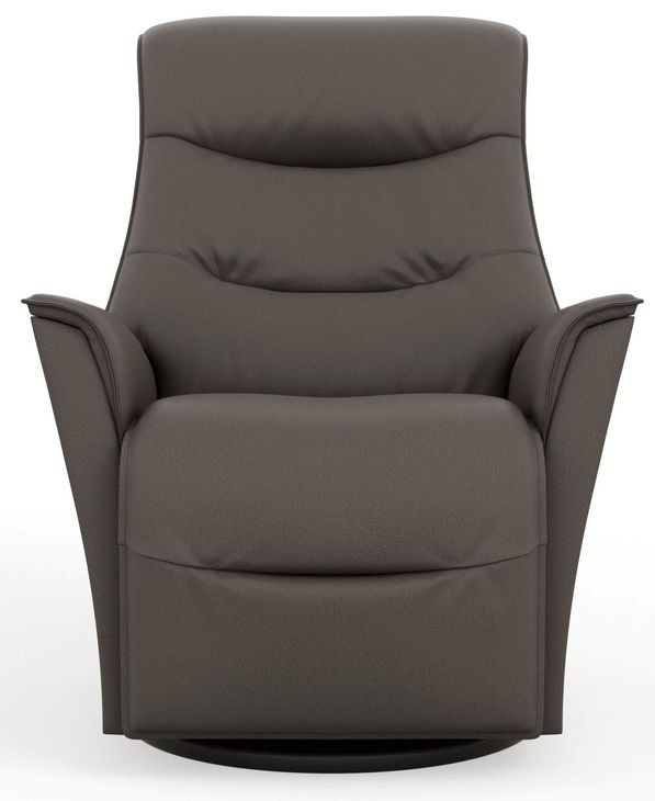 Relax Dallas Stout Leather Small Glider Power Recliner with USB Charging