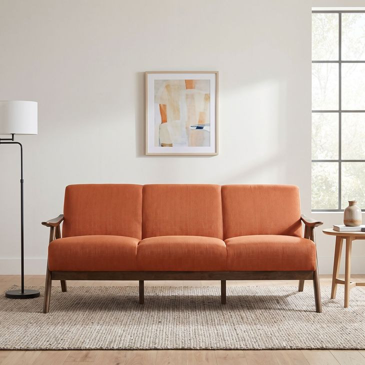Damala Orange 73" Sofa