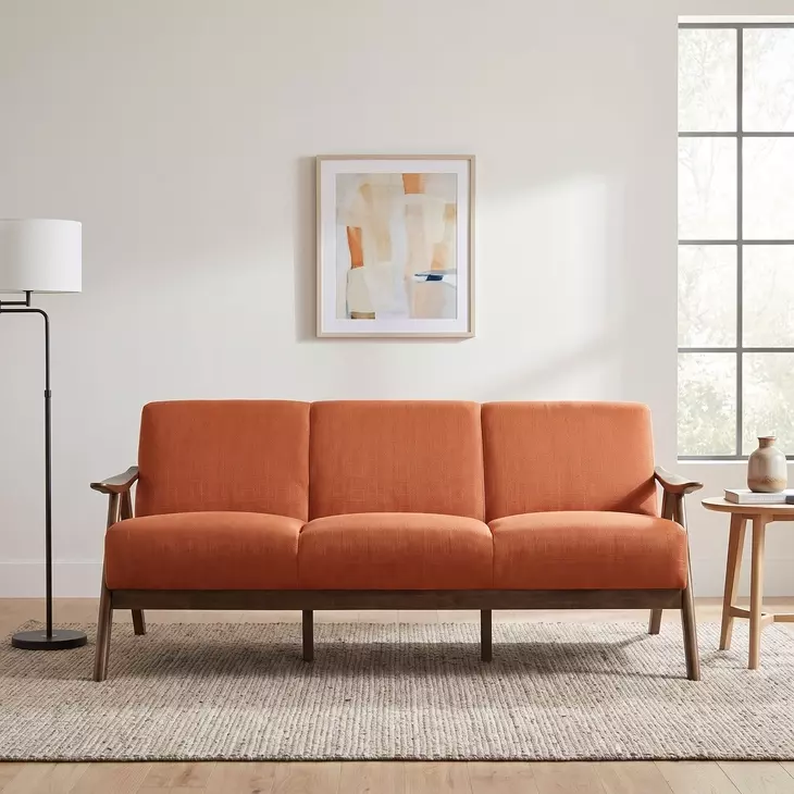 Damala Orange 73" Sofa
