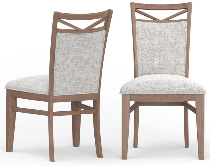 Americana Modern Cotton Upholstered Dining Chair Set of 2