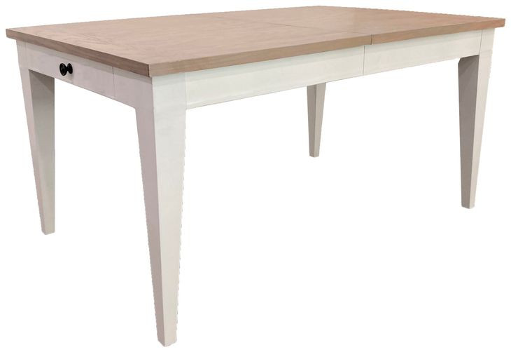 Americana Modern Cotton 60" Rectangular Extendable Dining Table