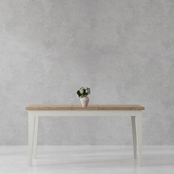 Americana Modern Cotton 60" Rectangular Extendable Dining Table