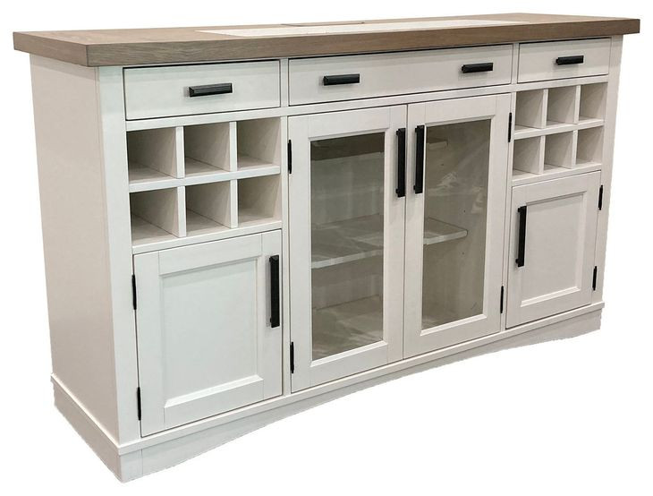 Americana Modern Cotton 66" Quartz Insert Buffet