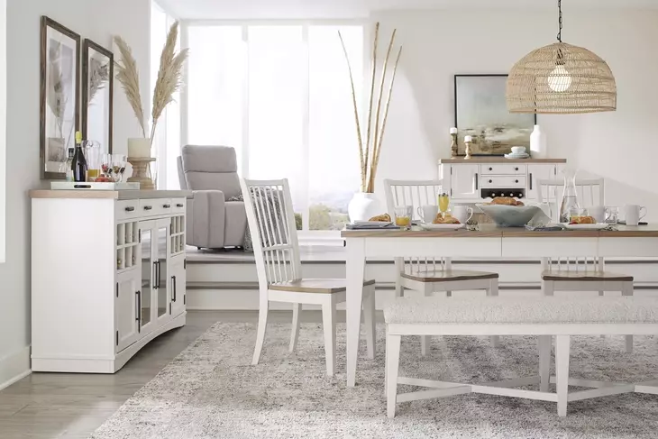 Americana Modern Cotton 66" Quartz Insert Buffet