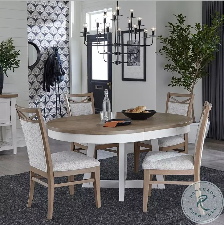 Nantucket Cotton Upholstered Dining Chair Set of 2