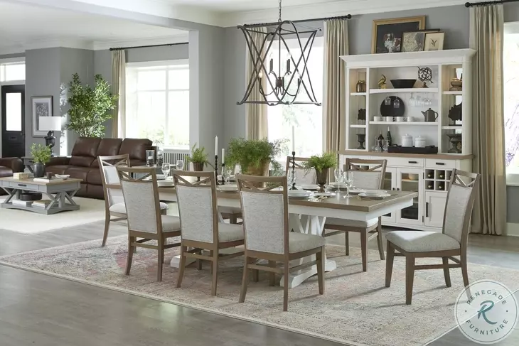 Nantucket Cotton Upholstered Dining Chair Set of 2