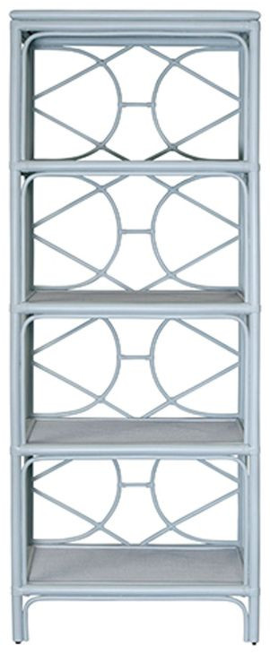 Danielle Painted Light Blue Etagere with 4 Shelves
