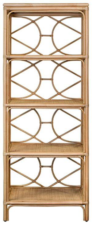 Danielle Brown Etagere with 4 Shelves