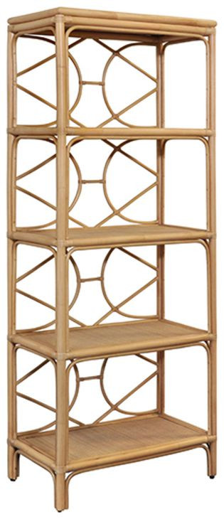 Danielle Brown Etagere with 4 Shelves