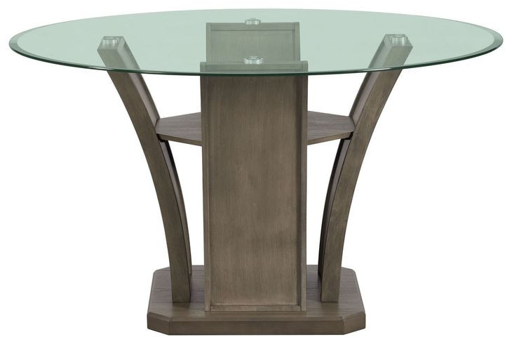Simms Gray 54" Round Dining Table