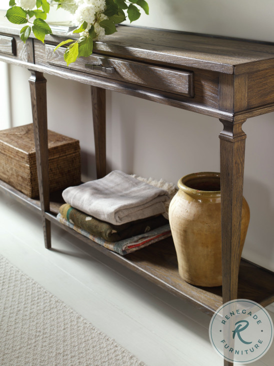 Aiden Brown Rustic Console Table