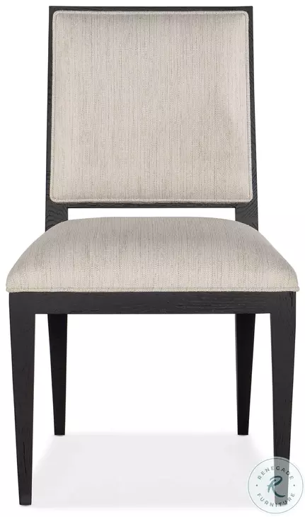 Blue Ridge Charred Black Linn Cove Upholstered Side Chair Set Of 2