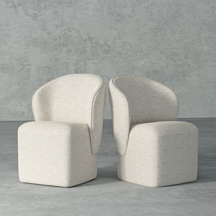 Bongo Quartermaster Linen Dining Chair Set of 2