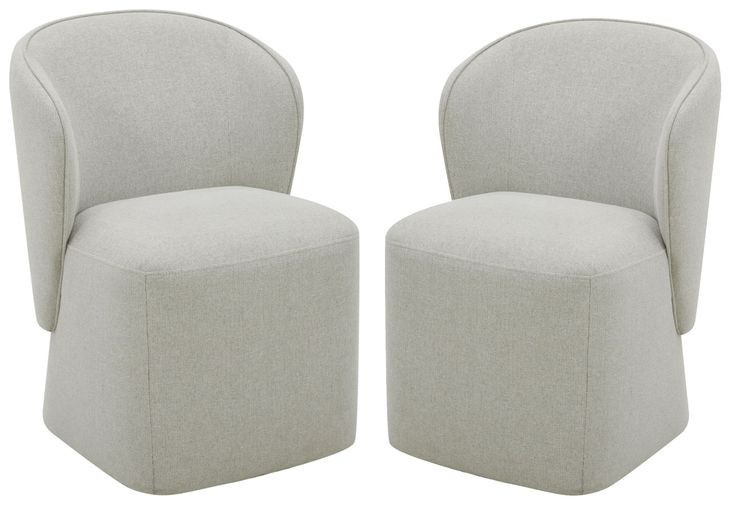 Bongo Quartermaster Linen Dining Chair Set of 2