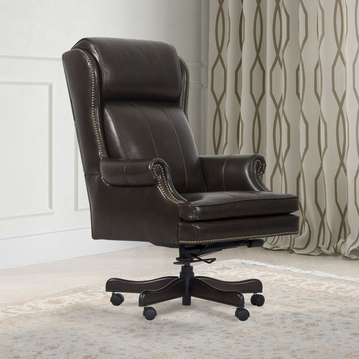 DC-105-PBR Black and Brown Wipe Desk Chair