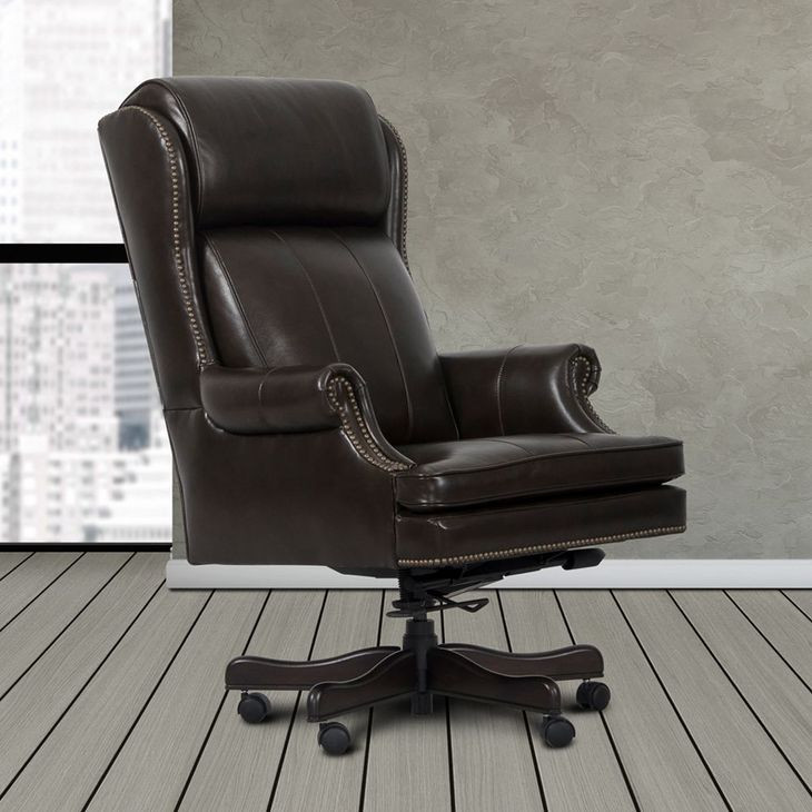 DC-105-PBR Black and Brown Wipe Desk Chair