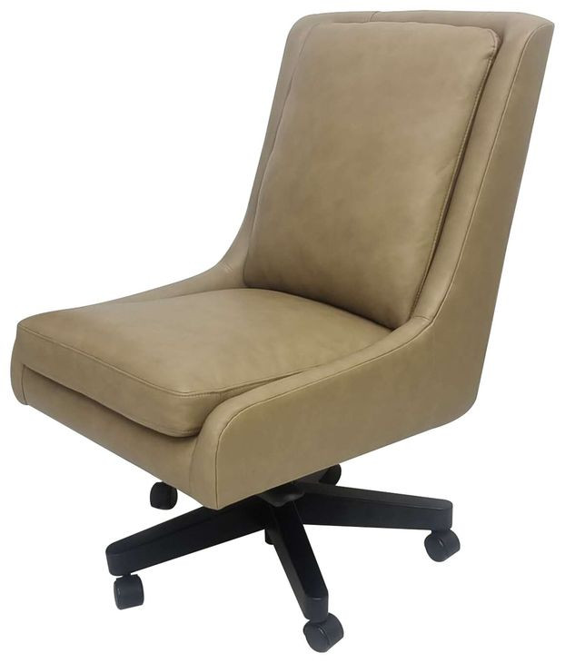 DC-131 Lotus Cream Leather Desk Chair