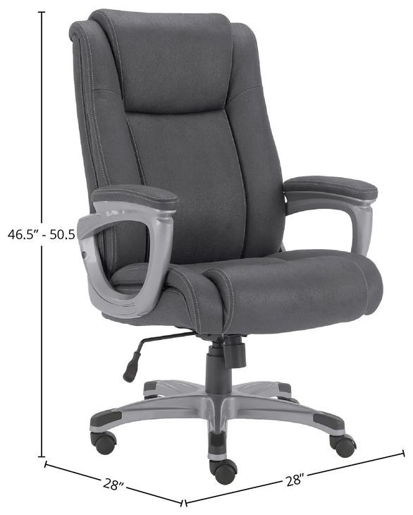 DC-314HD-CHA Charcoal Desk Chair